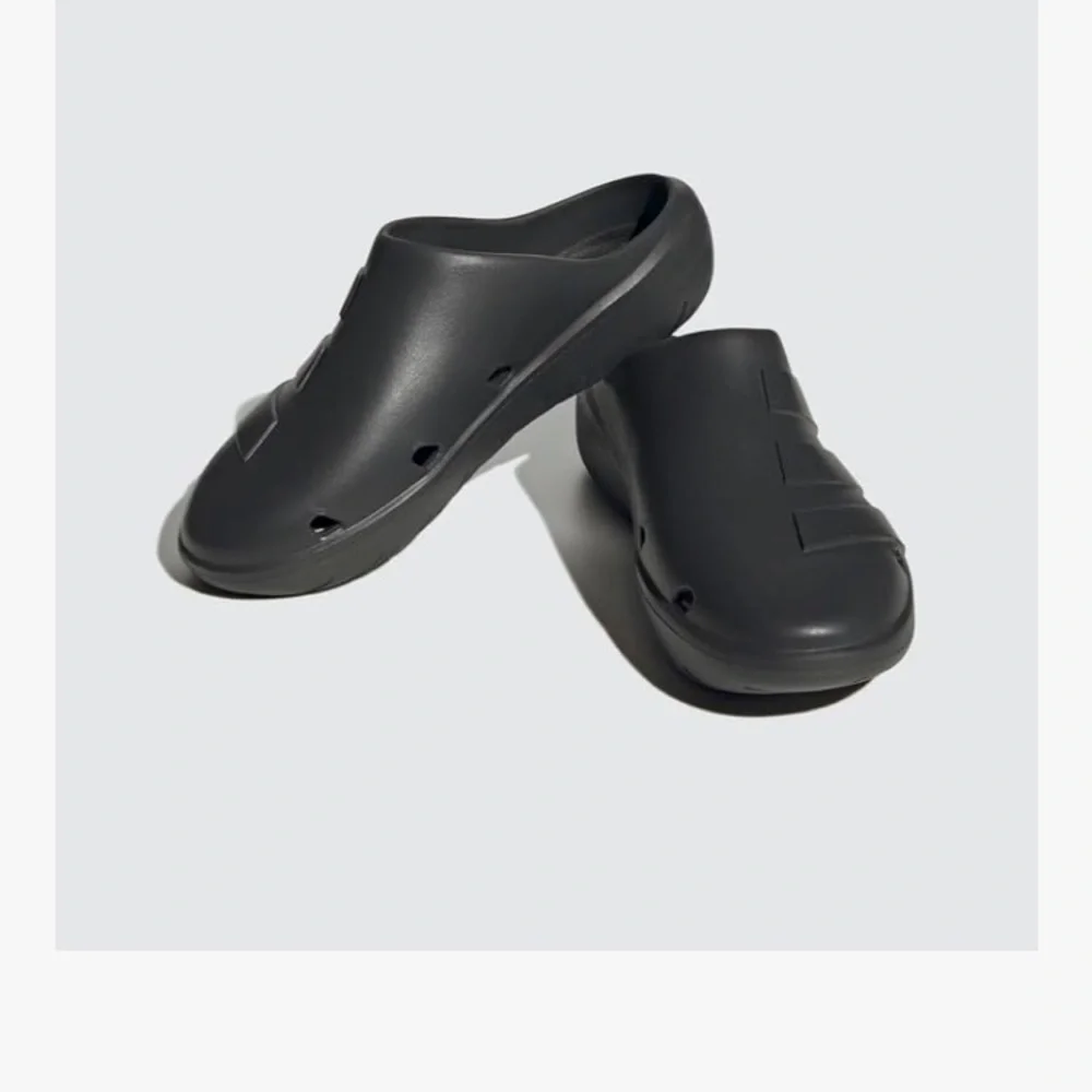 Adidas Adicane Black Slip-On Clogs